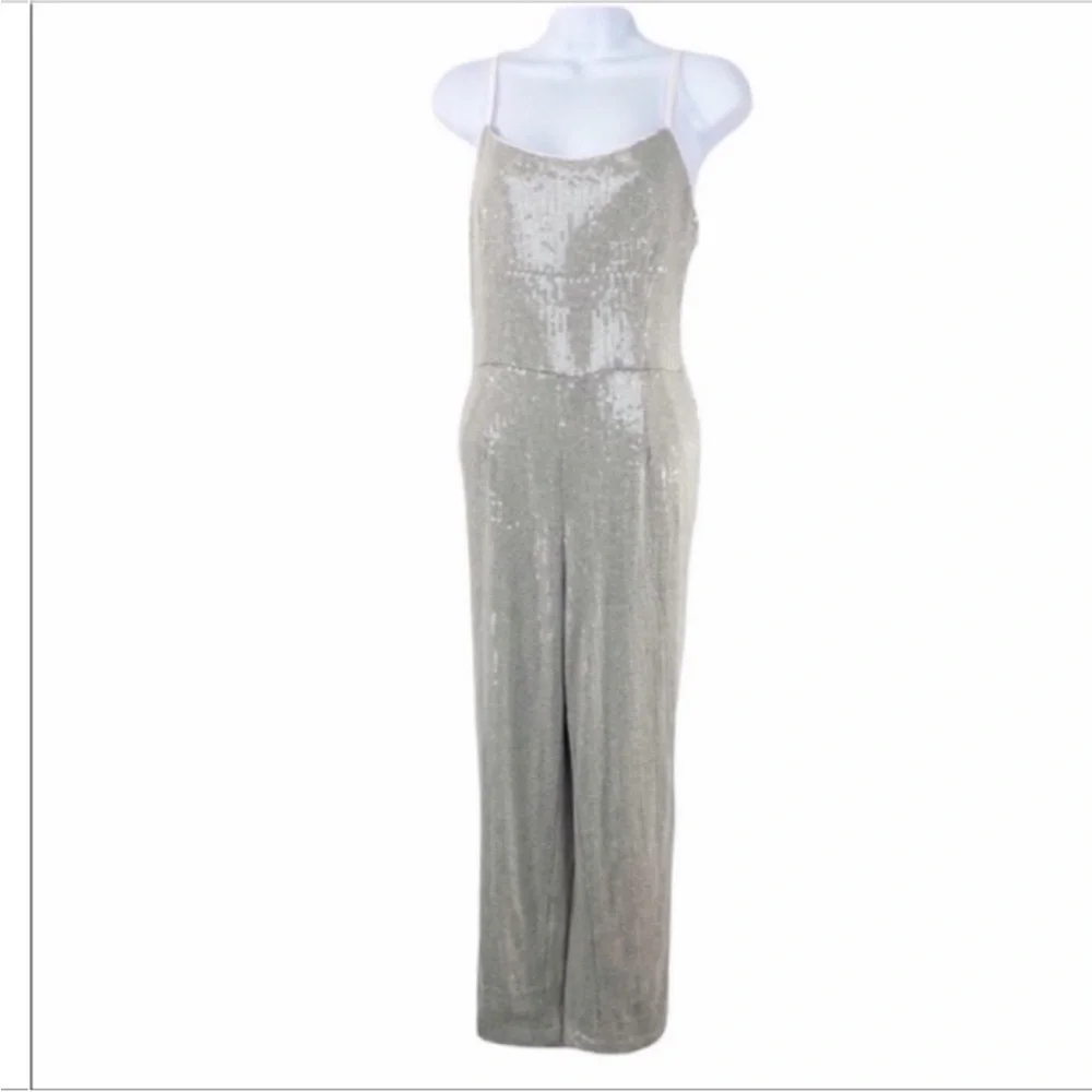 ETT TWA ANTHROPOLOGIE Claudette Sequins Jumpsuit NEW